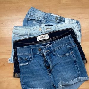 Assortment of Size 1 Hollister Co. Blue Shorts